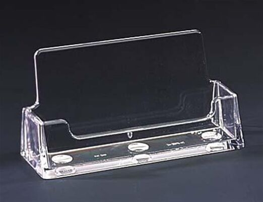 Quality Stand Up Acrylic Sign Holder with business card holder factory